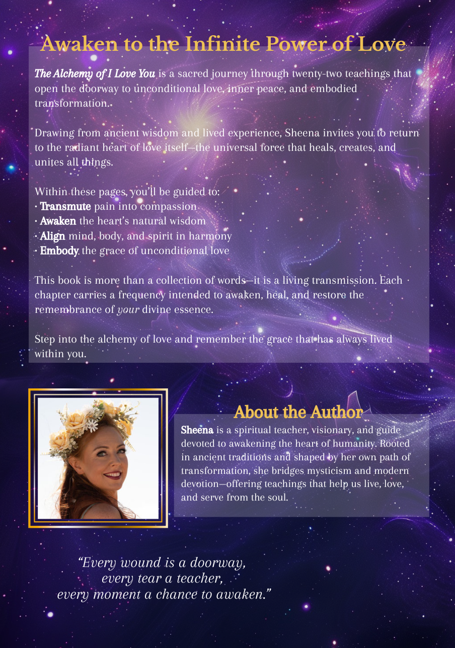 The Alchemy of I Love You - 9x6 - Paperback